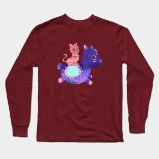 Cute Cat and Alpaca Long Sleeve T-Shirt